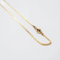 1.05mm Round Wheat Chain in 14K Yellow Gold (18")