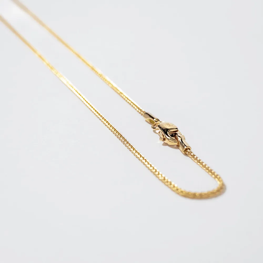 1.05mm Round Wheat Chain in 14K Yellow Gold (20")