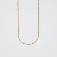 1.05mm Round Wheat Chain in 14K Yellow Gold (18")