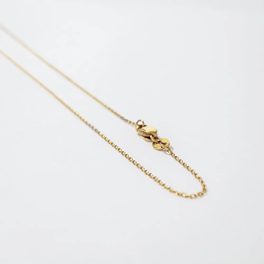 0.5mm Diamond Cut Cable Chain in 10K Yellow Gold (16")