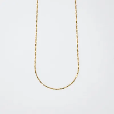 0.5mm Diamond Cut Cable Chain in 10K Yellow Gold (16")
