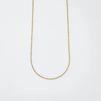 0.5mm Diamond Cut Cable Chain in 10K Yellow Gold (16")