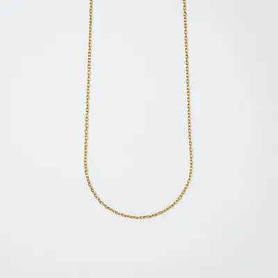 Ann Louise 0.5mm Diamond Cut Cable Chain in 10K Yellow Gold (16