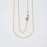 0.5mm Diamond Cut Cable Chain in 10K Yellow Gold (16")