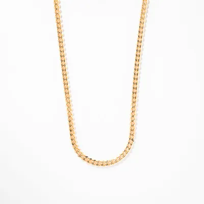 3.5mm Curb Chain in 10K Yellow Gold (22")