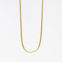 10K Yellow Gold 1.75mm Curb Chain (22")