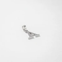 "A" Initial Pendant in 10K White Gold