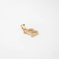 "B" Initial Pendant in 10K Yellow Gold