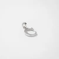 "C" Initial Pendant in 10K White Gold