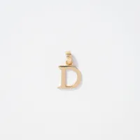 "D" Initial Pendant in 10K Yellow Gold
