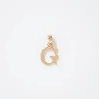 "G" Initial Pendant in 10K Yellow Gold