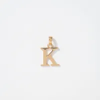 K" Initial Pendant in 10K Gold