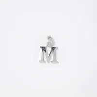 M" Initial Pendant in 10K Gold