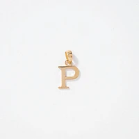 "P" Initial Pendant in 10K Yellow Gold