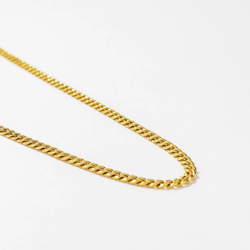 3mm Miami Cuban Chain in 10K Italian Yellow Gold (20")