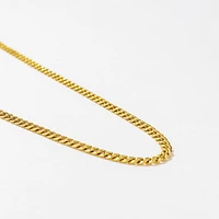 3mm Miami Cuban Chain in 10K Italian Yellow Gold (20")