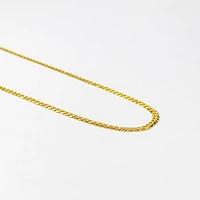 2.6mm Curb Chain in 10K Yellow Gold (24")