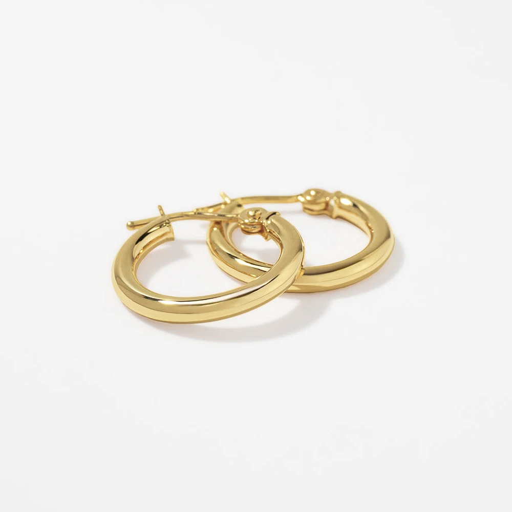 Hoop Earrings in 10K Yellow Gold