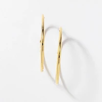40mm Sleeper Earrings in 10K Yellow Gold