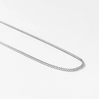 10K Italian White Gold 1.20mm Square Franco Chain (18")
