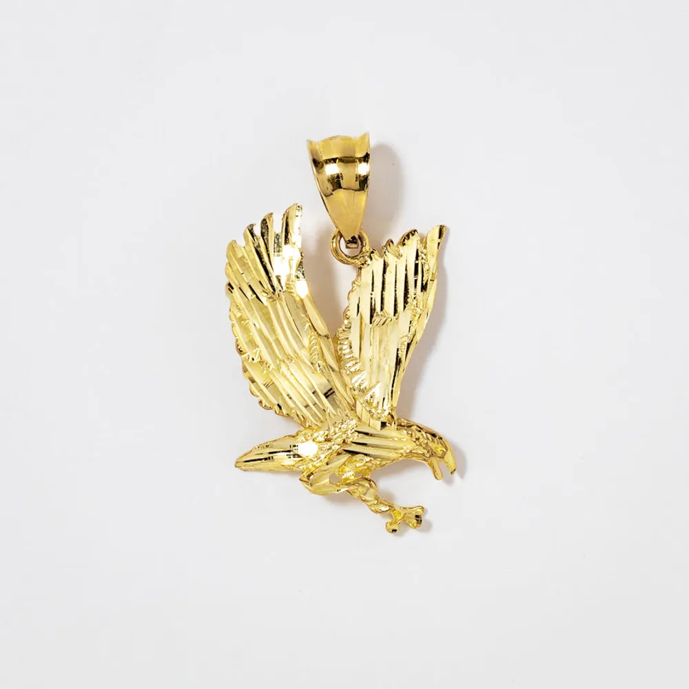 Eagle Pendant in 10K Yellow Gold