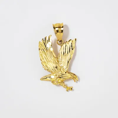 Eagle Pendant in 10K Yellow Gold