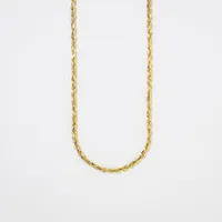 2mm Diamond Cut Rope Chain in 10K Yellow Gold (20")