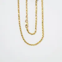 2mm Diamond Cut Rope Chain in 10K Yellow Gold (20")