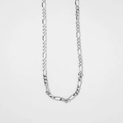 3mm Figaro Chain in Silver (22")