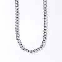 3.8mm Italian Silver Curb Chain (20")