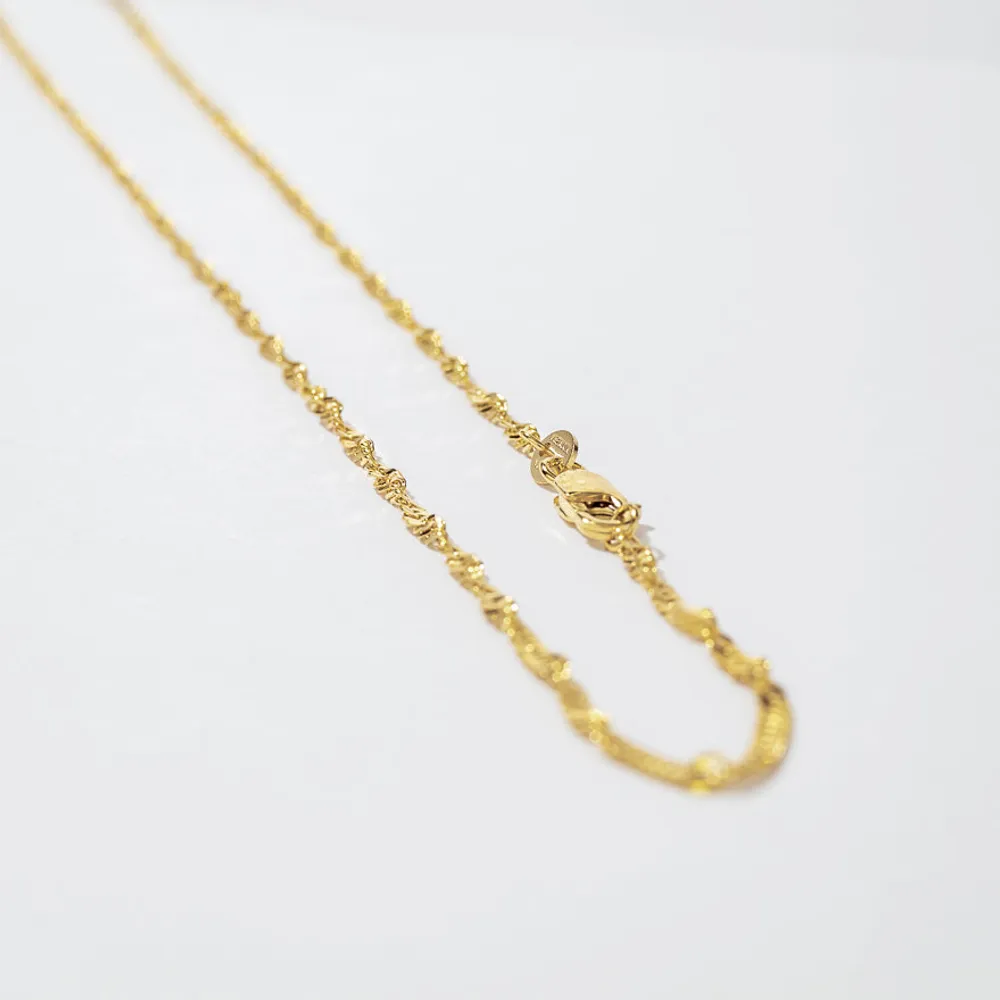 10K Yellow Gold 1.7mm Singapore Chain (16")