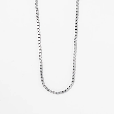 2.3mm Silver Box Chain (22")