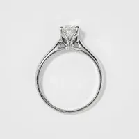 Diamond Solitaire Engagement Ring 19K White Gold (0.70 ct tw)