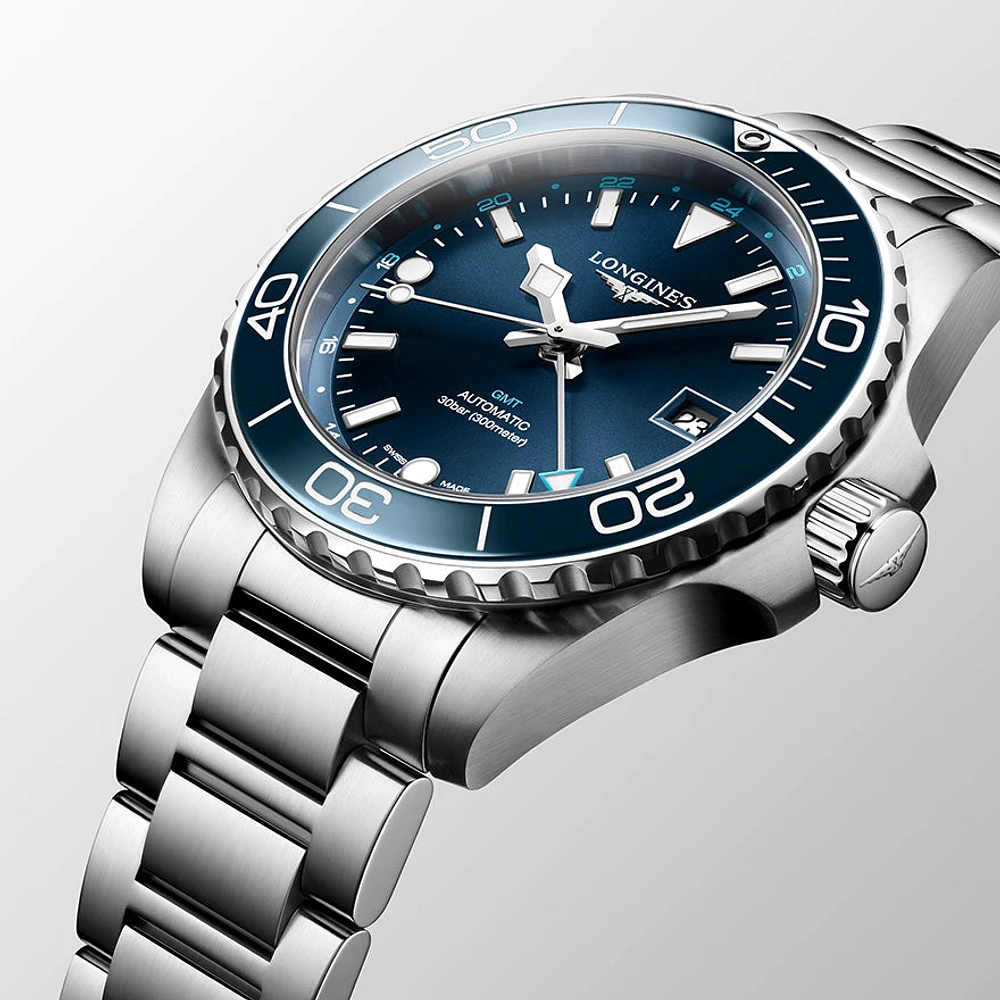 Longines HydroConquest GMT Blue Dial 41MM Automatic | L3.790.4.96.6