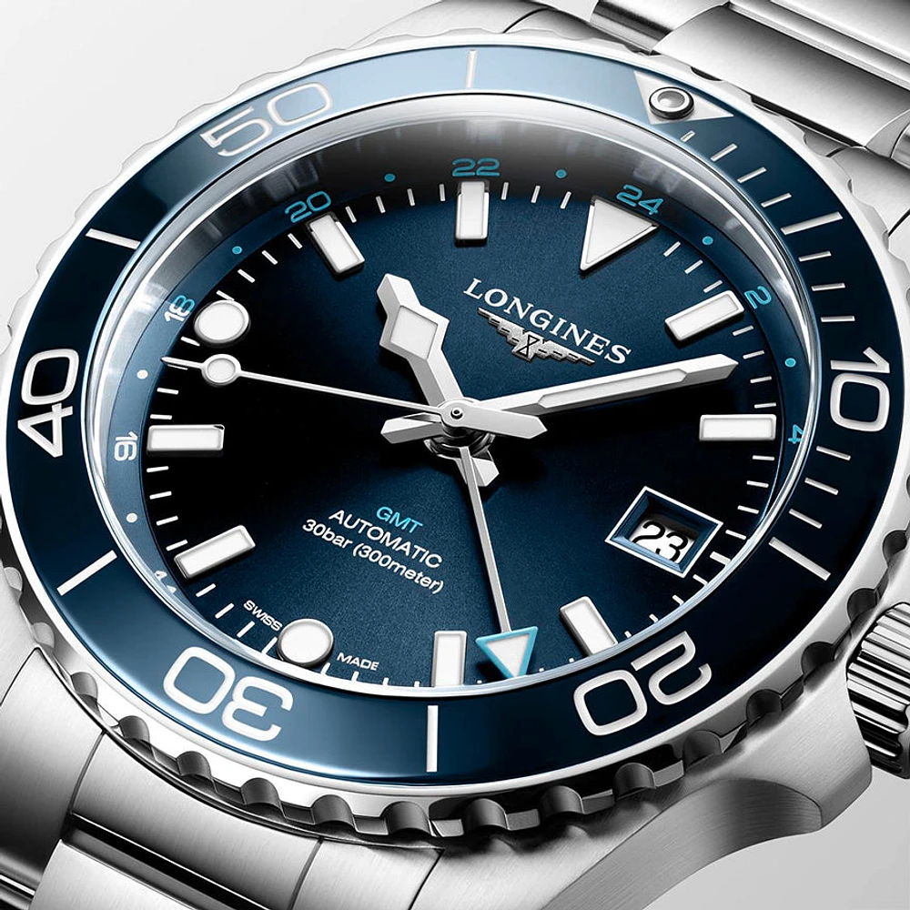 Longines HydroConquest GMT Blue Dial 41MM Automatic | L3.790.4.96.6