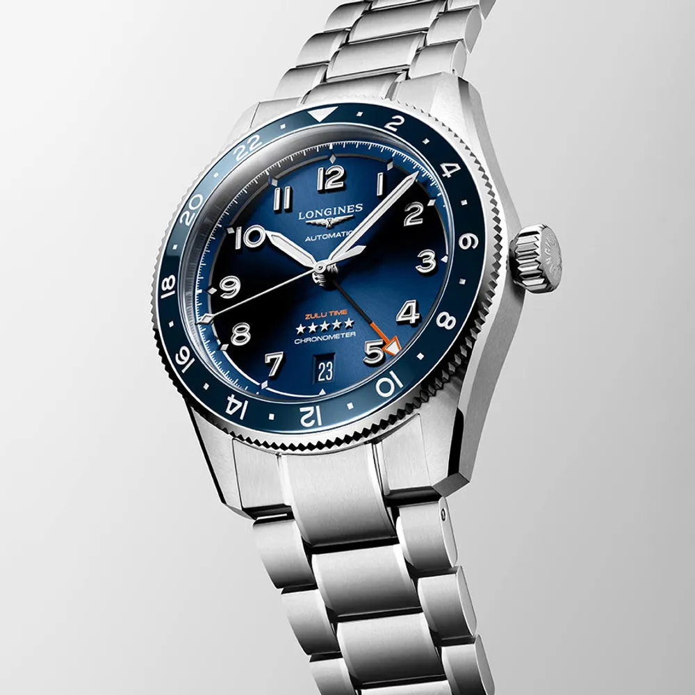 Longines Spirit Zulu Time Blue Dial 39 mm | L3.802.4.93.6