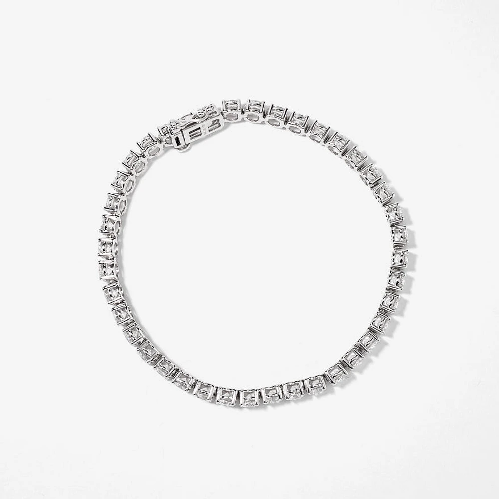 Lab Grown Diamond Tennis Bracelet in 14K White Gold (10.00 ct tw)