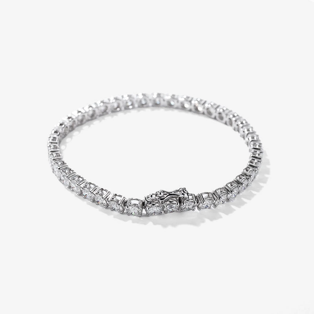 Lab Grown Diamond Tennis Bracelet in 14K White Gold (10.00 ct tw)