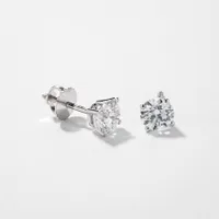 Lab Grown Diamond Stud Earrings in 14K Gold (1.00 ct tw