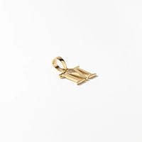 "M" Initial Pendant in 10K Yellow Gold