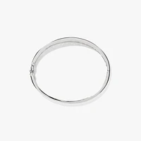 Lab Grown Diamond Bangle Bracelet In 14K White Gold (3.00 ct tw)