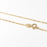 10K Yellow Gold 1.00mm Singapore Chain (18")