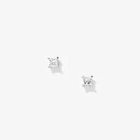 Princess Cut Diamond Stud Earrings in 10K White Gold (0.30 ct tw)