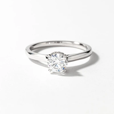 Lab Grown Diamond Promise Ring 14K White Gold (0.56 ct tw)