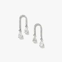 Lab Grown Diamond Earrings in 14K White Gold (1.00 ct tw)