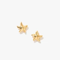 Starfish Stud Earrings in 14K Yellow Gold