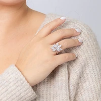 Diamond Dinner Ring 10K White Gold (1.50 ct tw)
