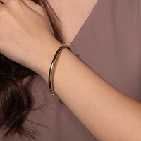 Dome Bangle in 10K Yellow Gold