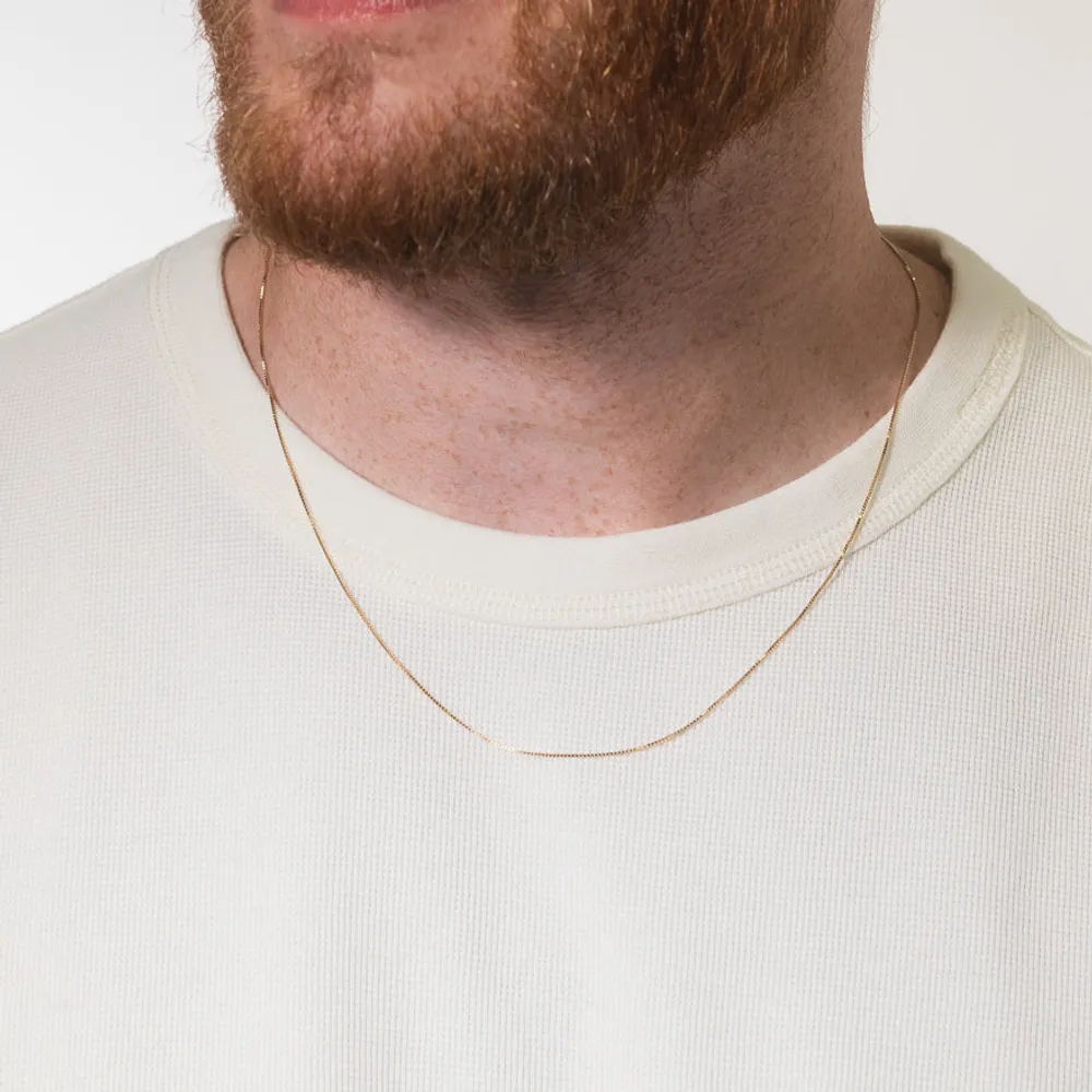 0.70mm Box Chain in 14K Yellow Gold (20")