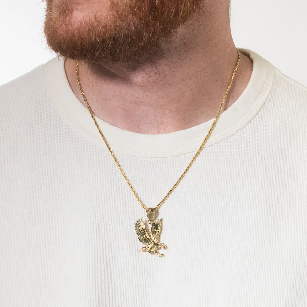 Eagle Pendant in 10K Yellow Gold